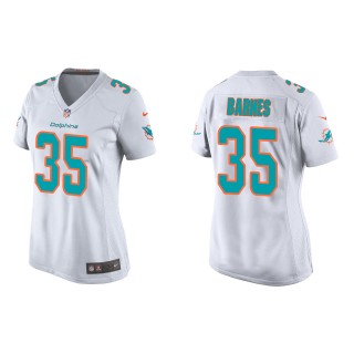 Women's Miami Dolphins Kalon Barnes White Game Jersey