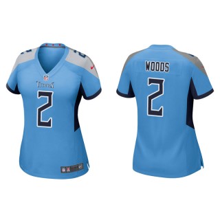 Women's Titans Robert Woods Light Blue Game Jersey