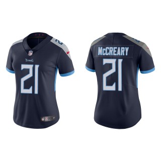 Women's Titans Roger McCreary Navy Vapor Limited Jersey