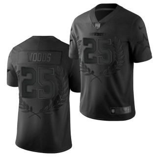 Cowboys Xavier Woods Jersey Black Vapor Limited