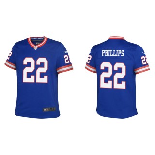 Youth Giants Andru Phillips Royal Classic Game Jersey