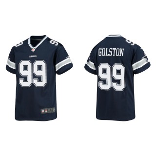 Youth Dallas Cowboys Chauncey Golston Navy Game Jersey