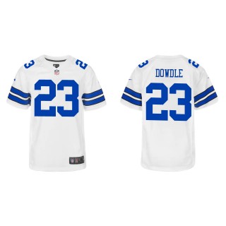 Youth Dallas Cowboys Rico Dowdle White Game Jersey