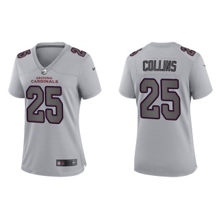 Zaven Collins Women's Arizona Cardinals Gray Atmosphere Fashion Game Jersey